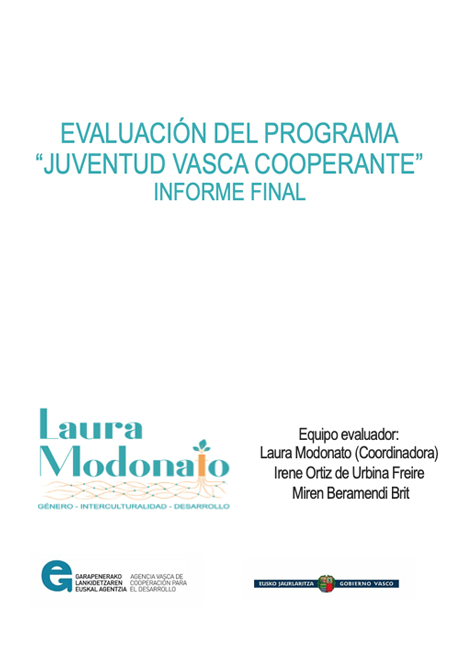 Evaluación del programa Juventud Vasca Cooperante (25 años)